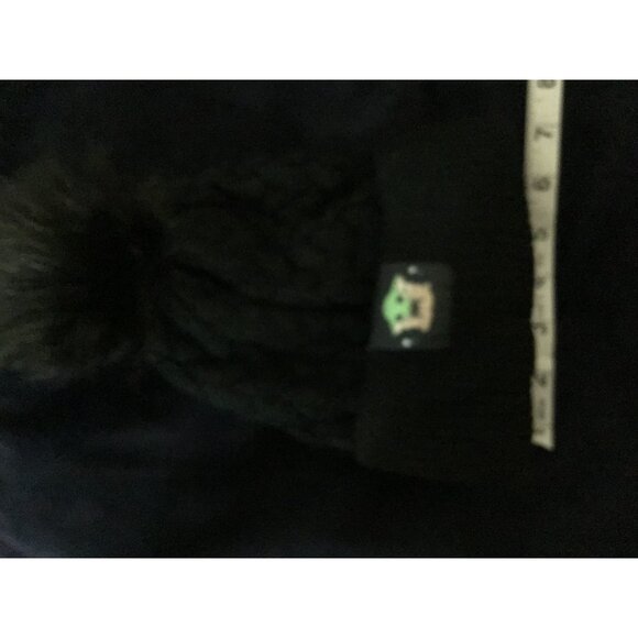 Star Wars Mandalorian Baby Yoda Black Beanie Pom Hat - Picture 6 of 7